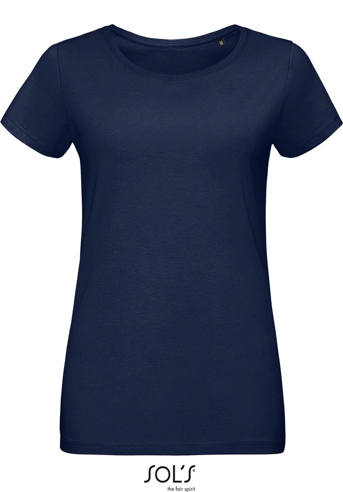 T-Shirt Martin Women Damen Rundhals-T-Shirt Fitted in Farbe french navy