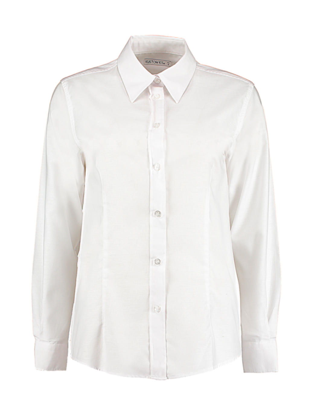  Womens Tailored Fit Workwear Oxford Shirt in Farbe White