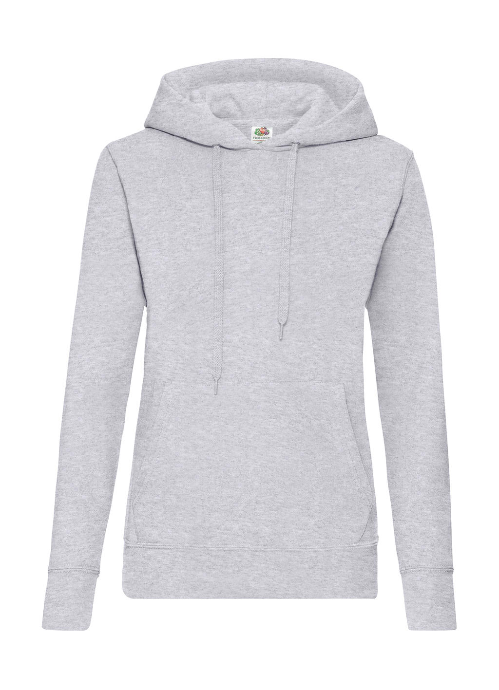  Ladies Classic Hooded Sweat in Farbe Heather Grey