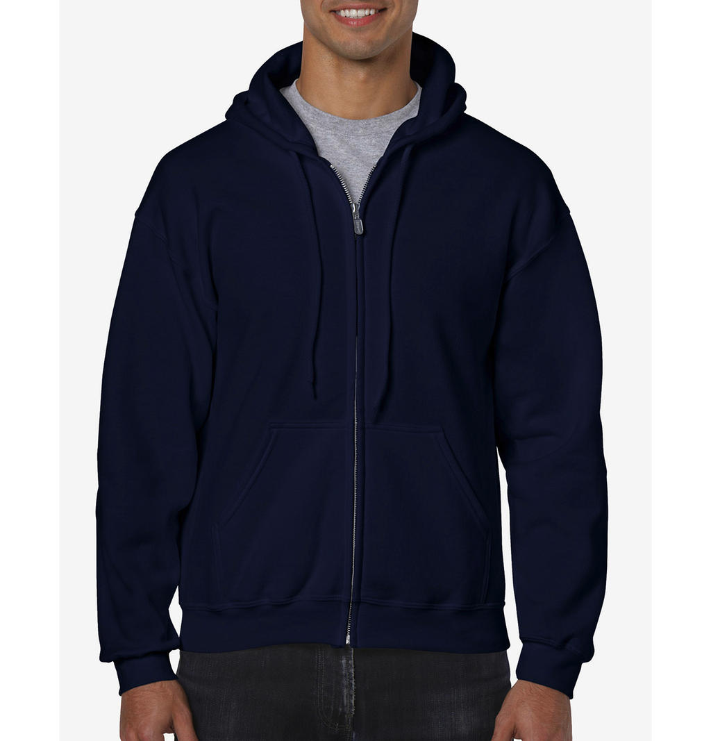  Heavy Blend Adult Full Zip Hooded Sweat in Farbe Navy