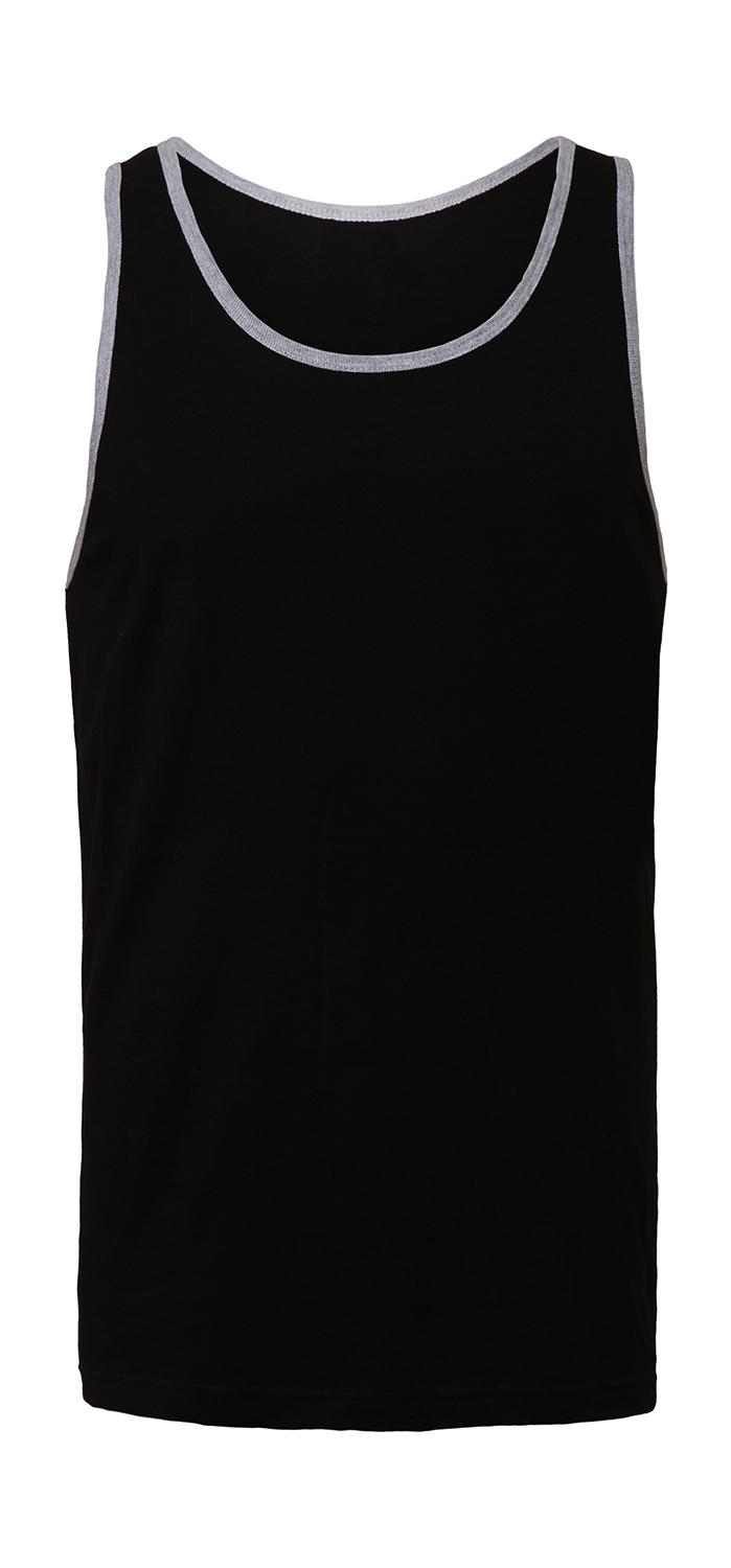  Unisex Jersey Tank in Farbe Black/Athletic Heather