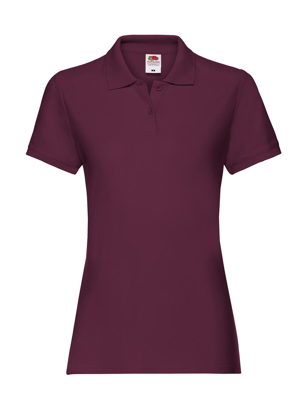  Ladies Premium Polo in Farbe Burgundy