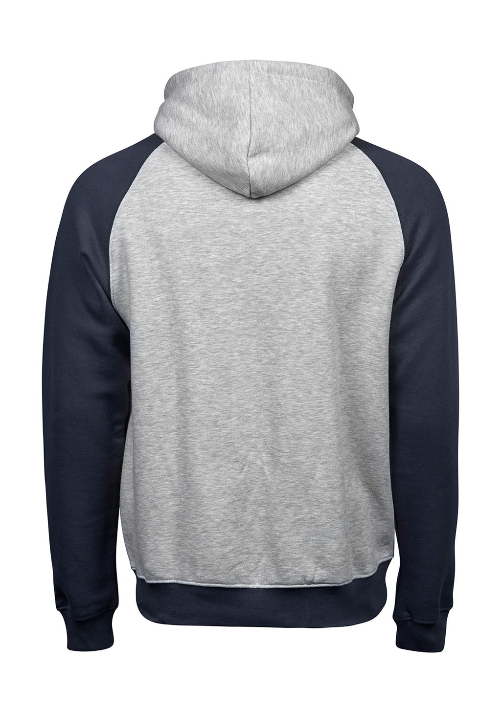  Two-Tone Hooded Sweatshirt in Farbe Heather/Navy
