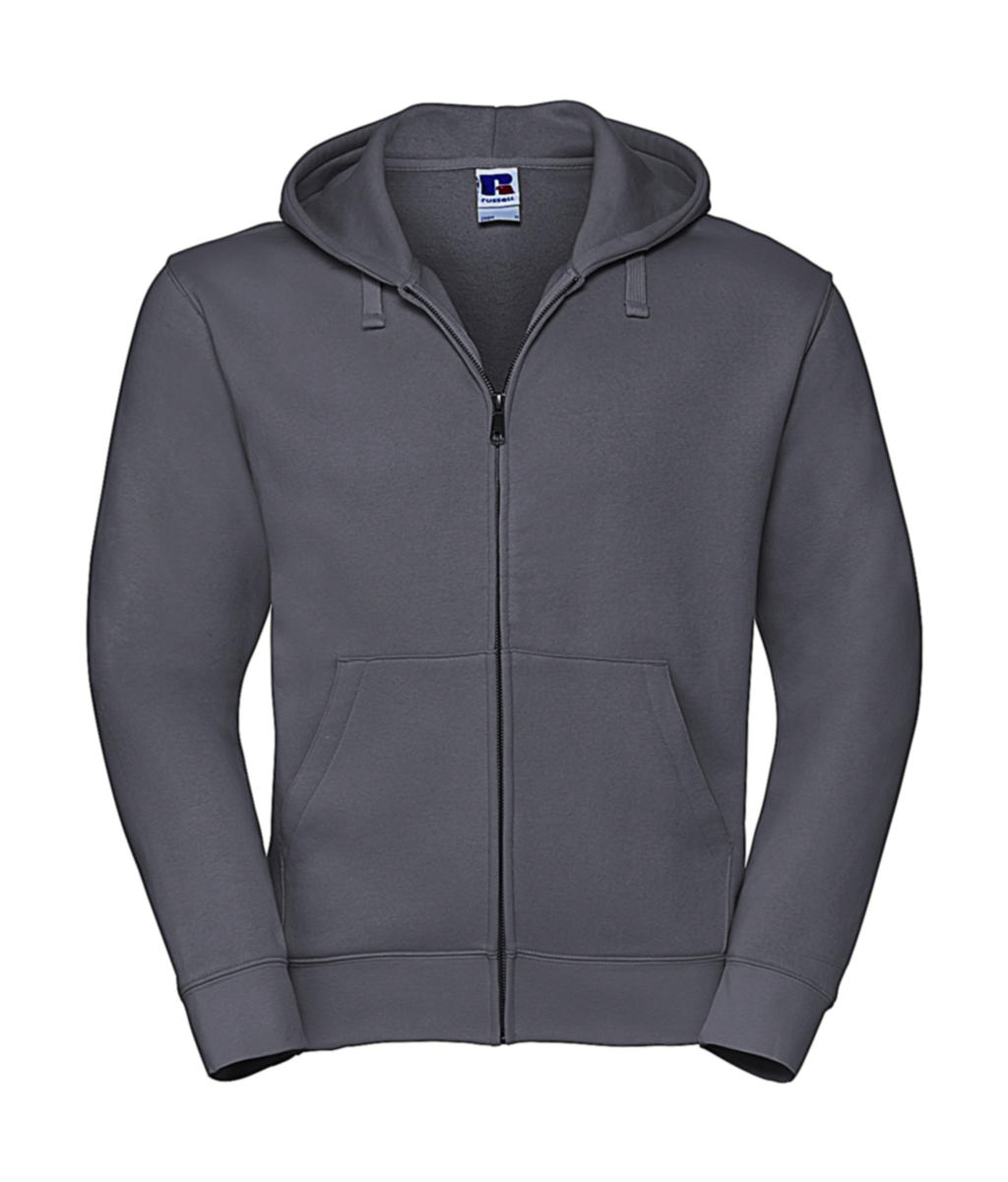  Mens Authentic Zipped Hood in Farbe Convoy Grey