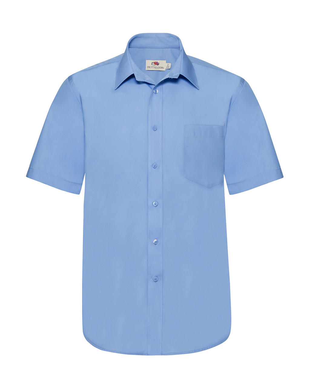  Poplin Shirt in Farbe Mid Blue