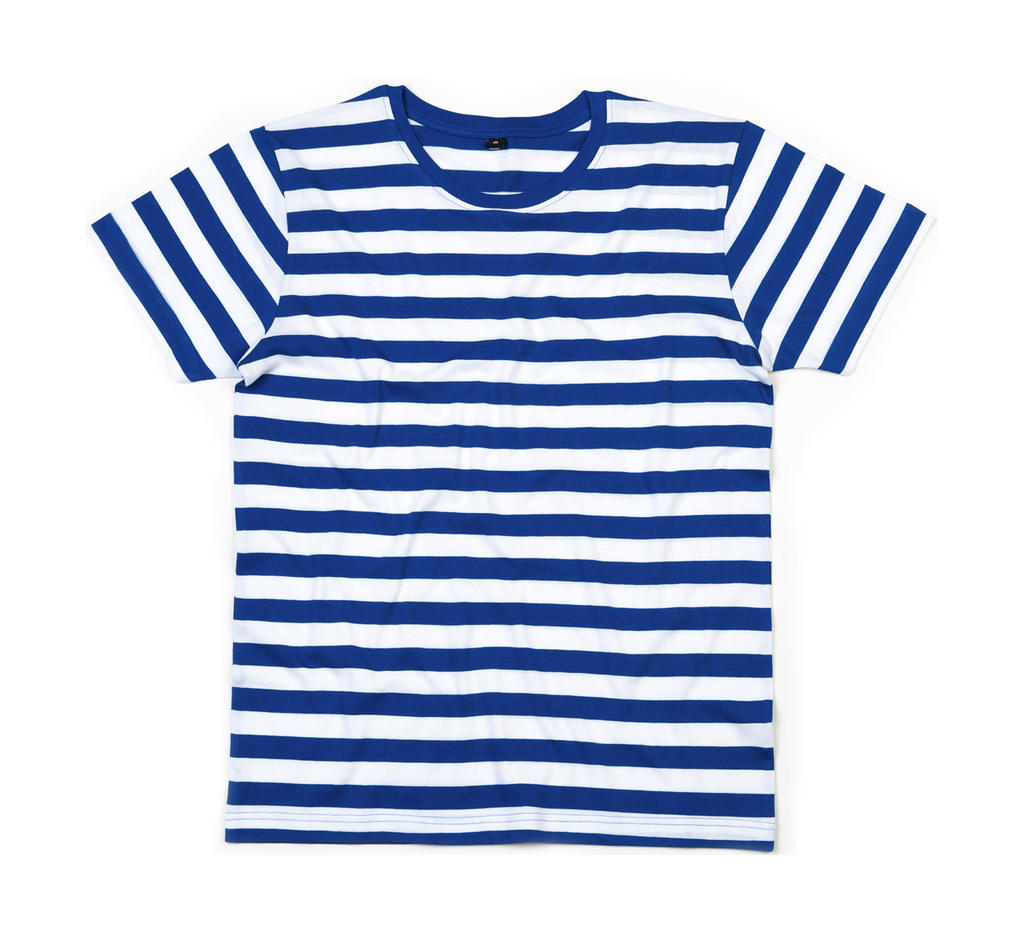  Mens Stripy T in Farbe Classic Blue/White
