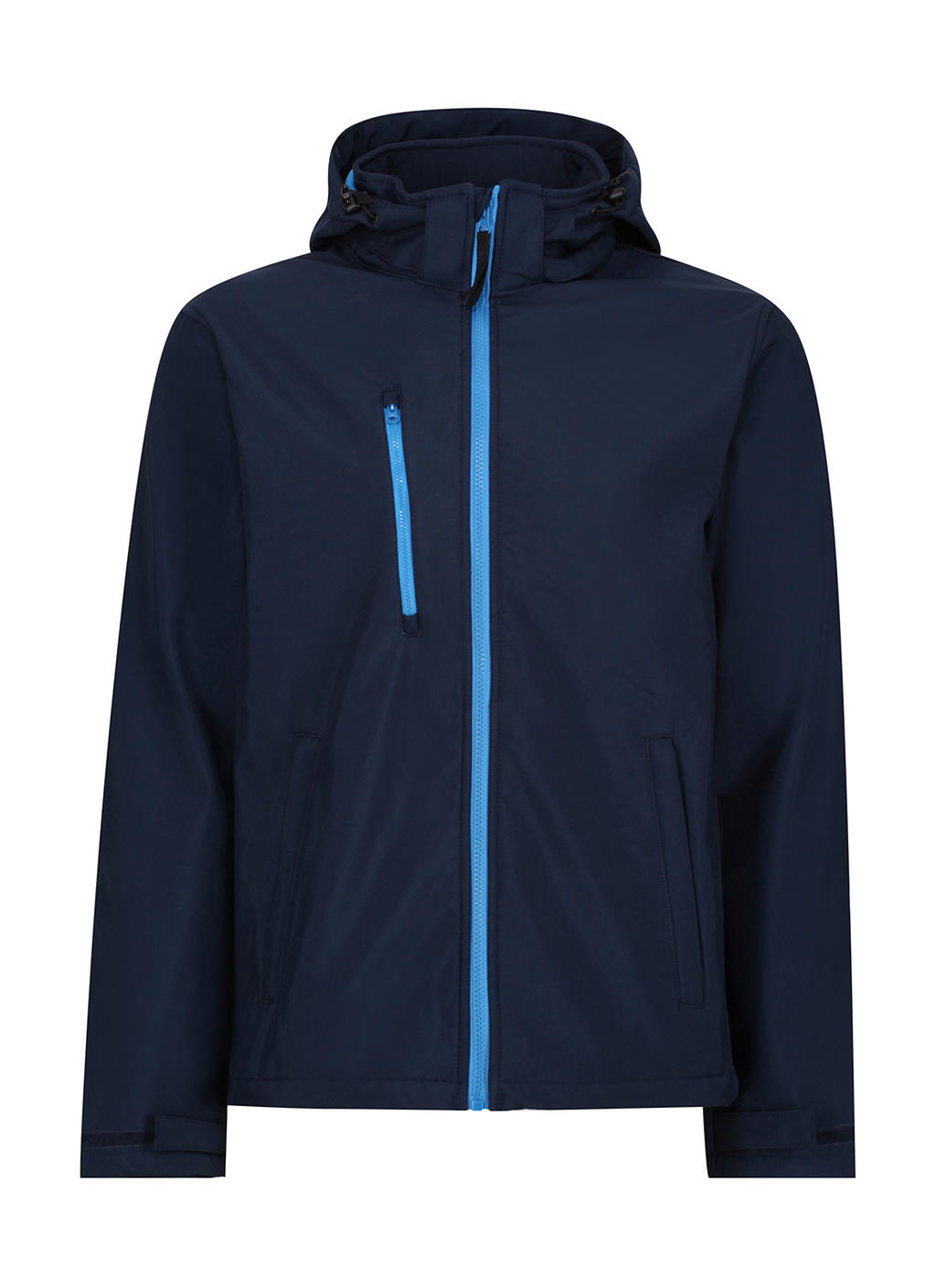  Venturer 3-Layer Hooded Softshell Jacket in Farbe Navy/French Blue