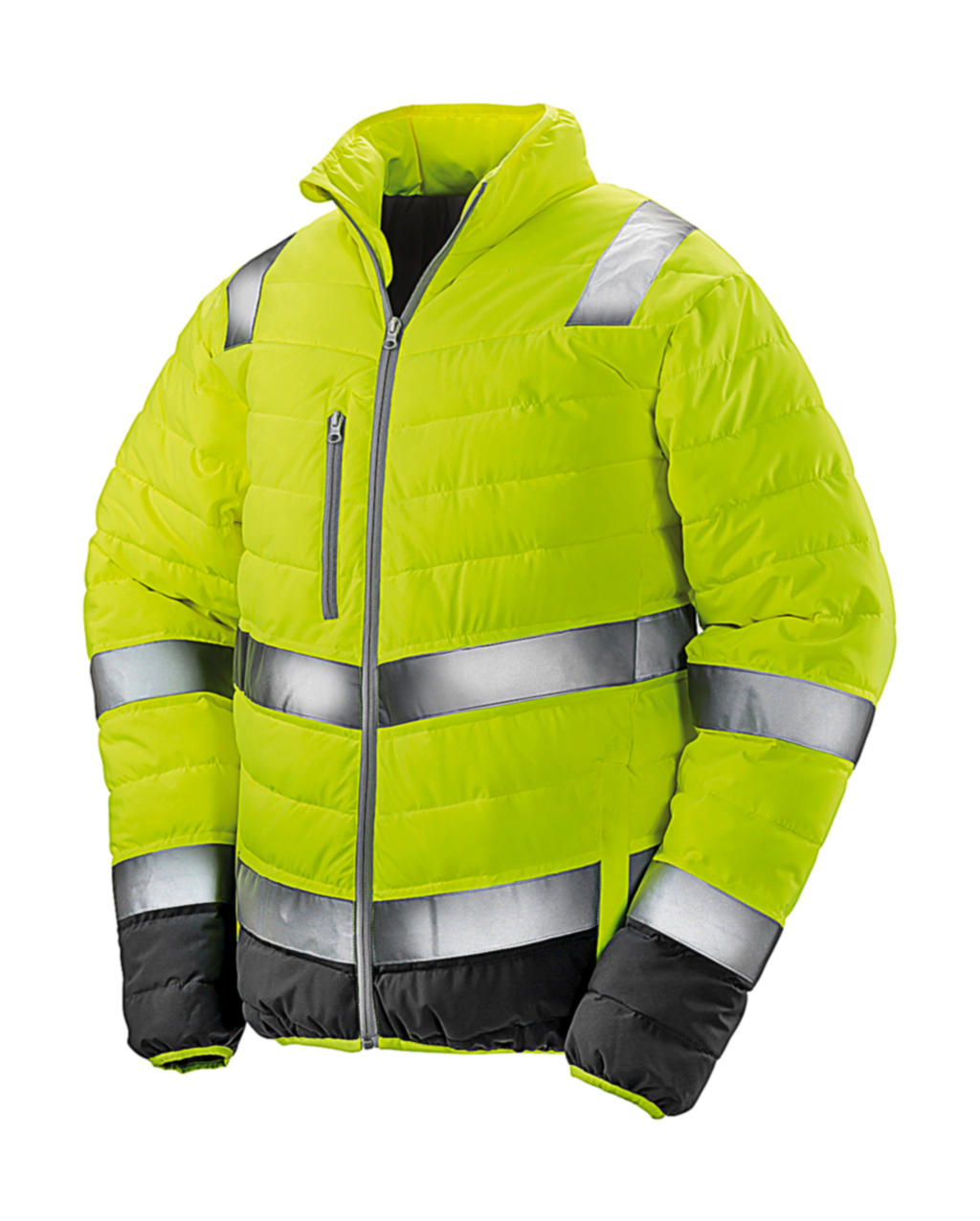  Soft Padded Safety Jacket in Farbe Fluo Yellow/Grey