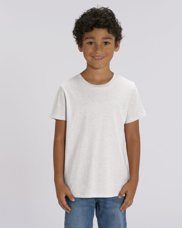 Kids T-Shirt Mini Creator in Farbe Cream Heather Grey
