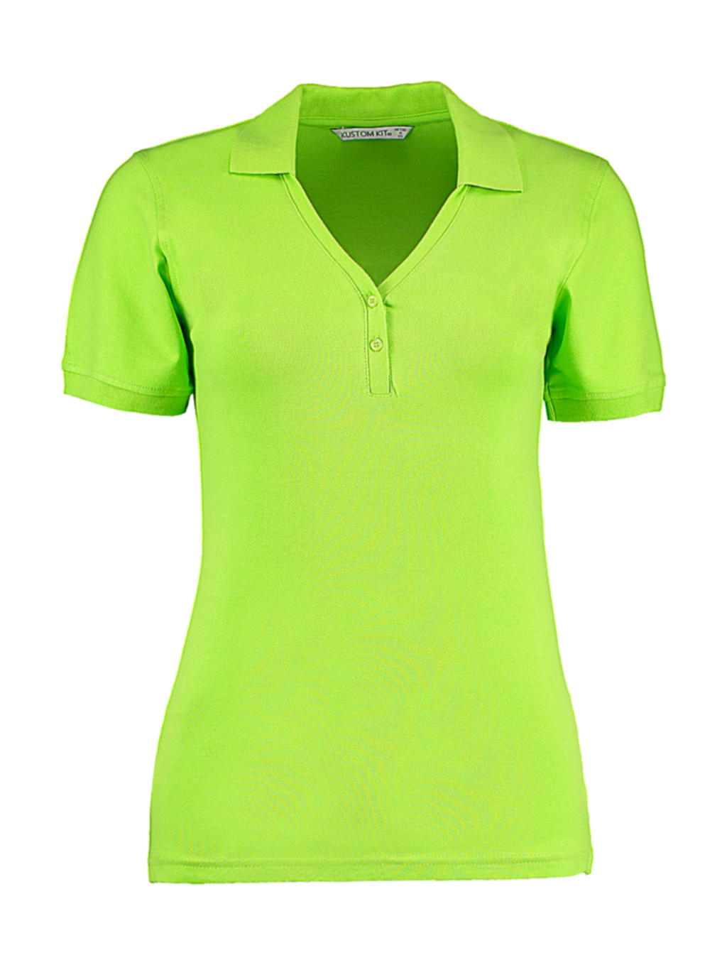  Womens Regular Fit Comfortec? V Neck Polo in Farbe Lime