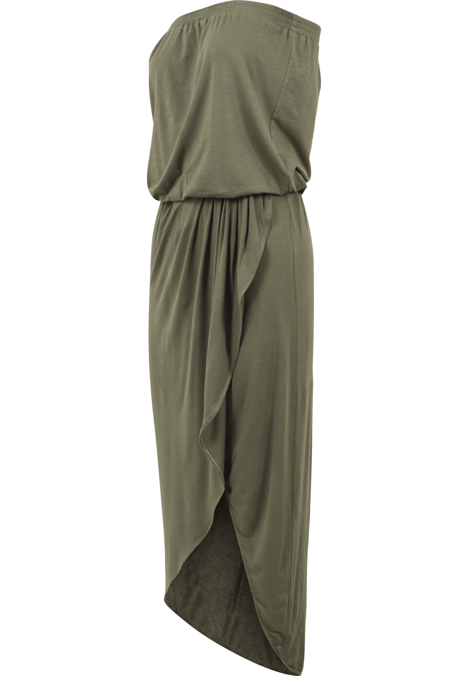 Kleider & R?cke Ladies Viscose Bandeau Dress in Farbe olive