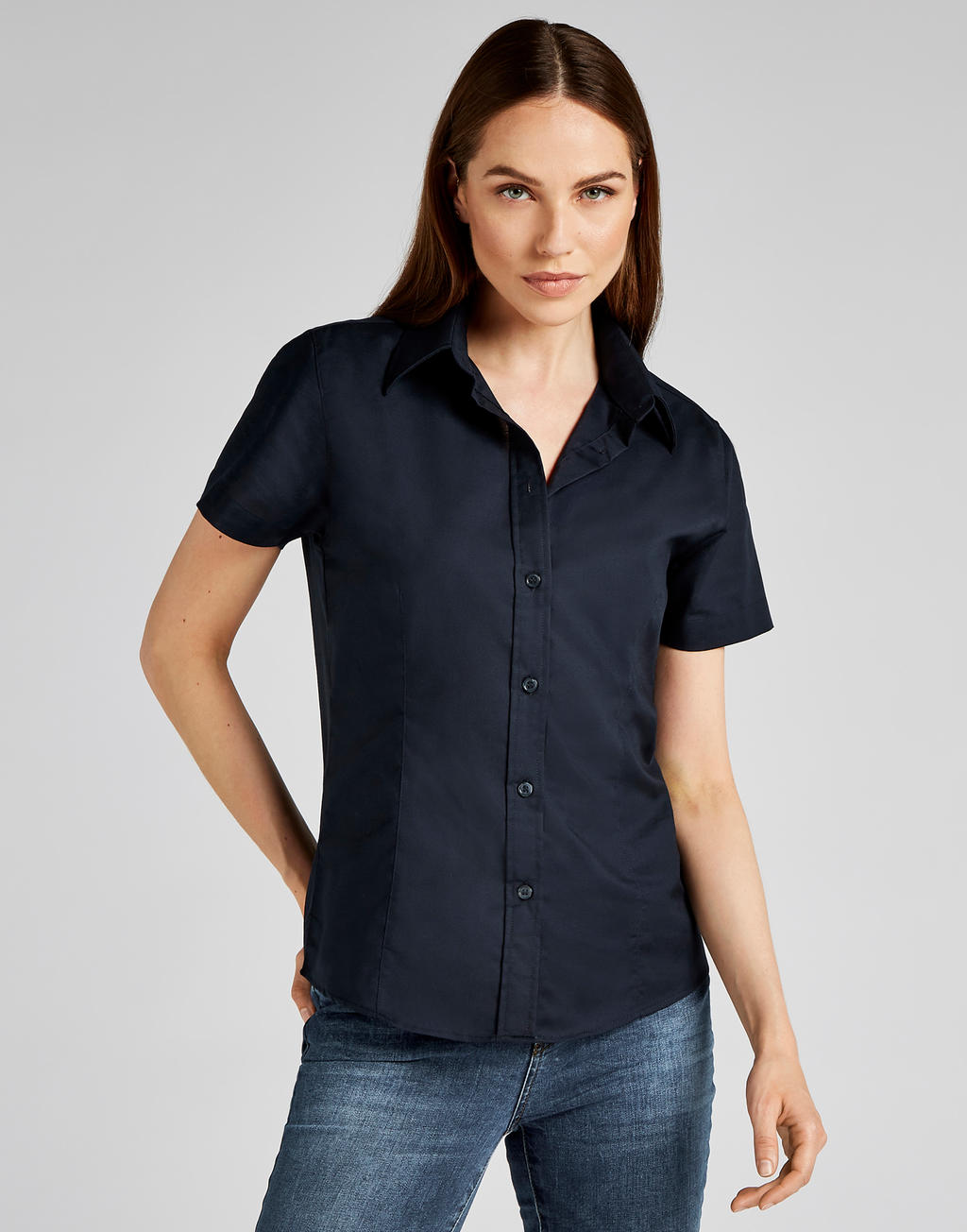 Women's Tailored Fit Workwear Oxford Shirt SSL