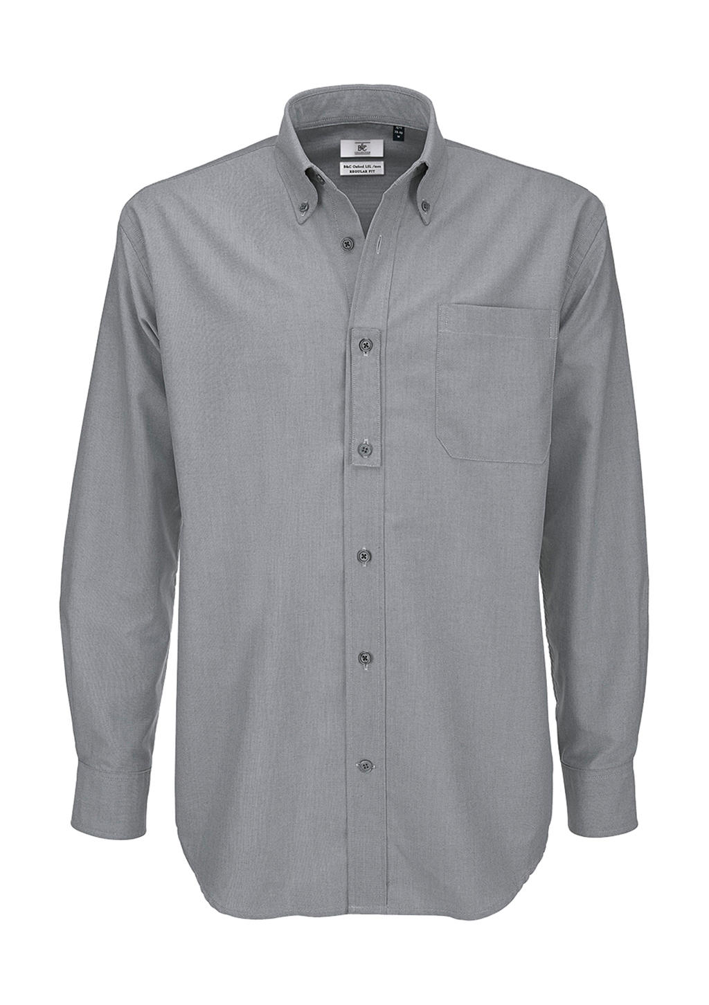  Oxford LSL/men Shirt in Farbe Silver Moon