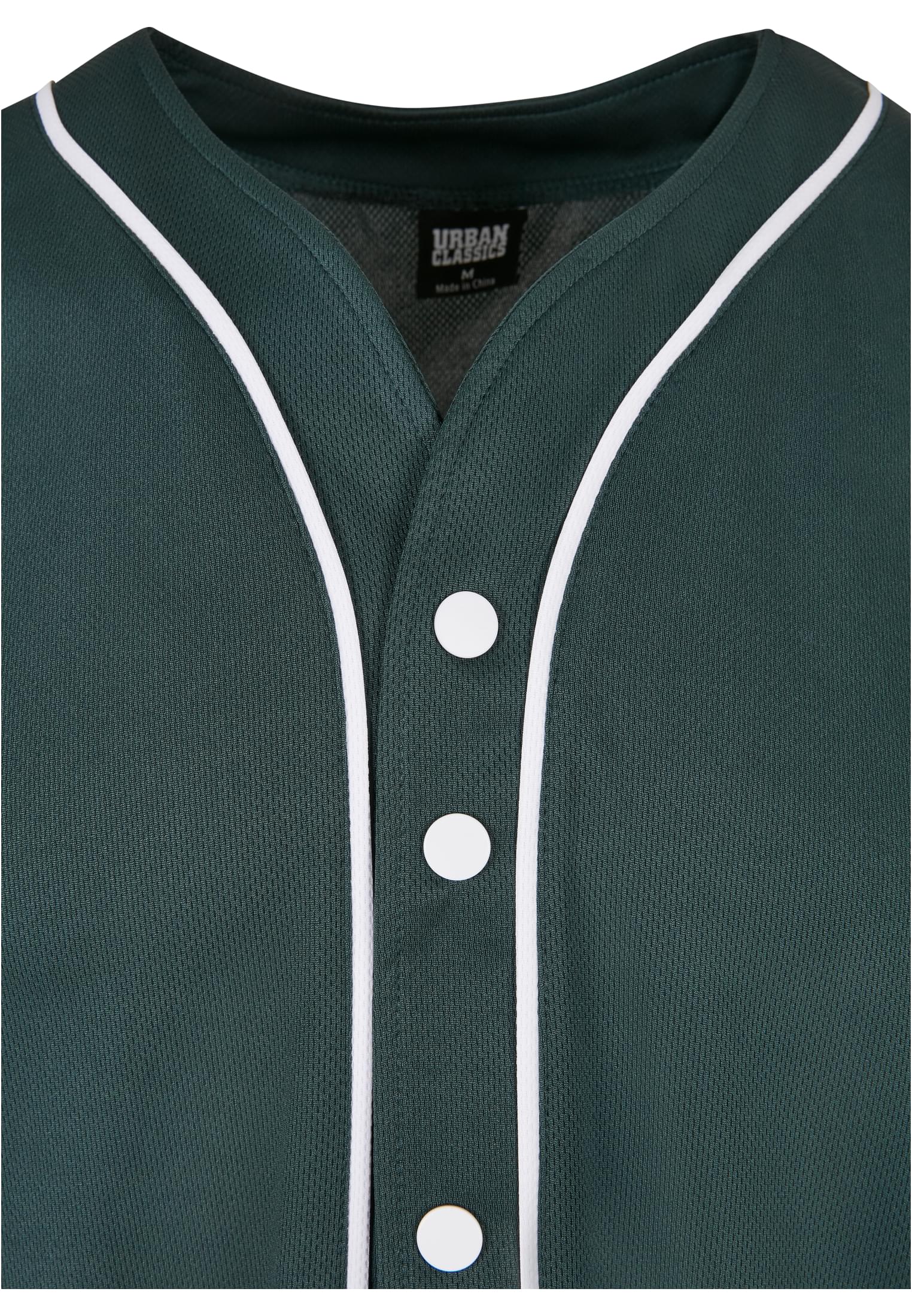 Herren Baseball Mesh Jersey in Farbe bottlegreen/white