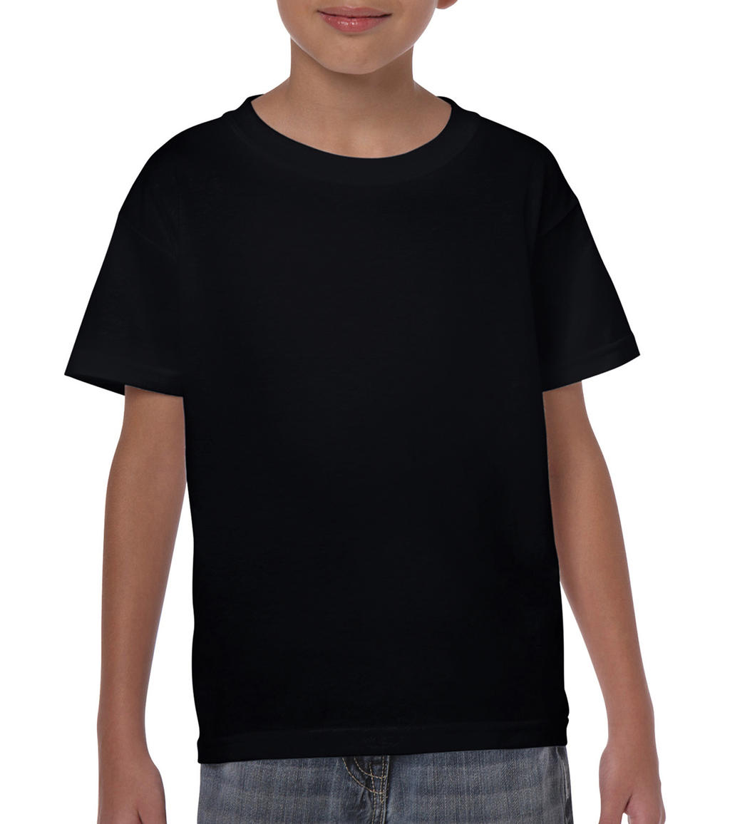  Heavy Cotton Youth T-Shirt in Farbe Black
