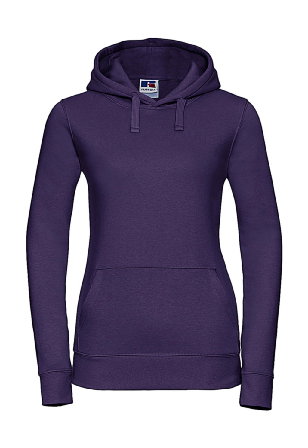  Ladies Authentic Hooded Sweat in Farbe Purple