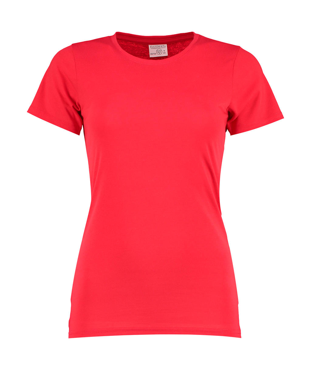  Womens Fashion Fit Superwash? 60? Tee in Farbe Red