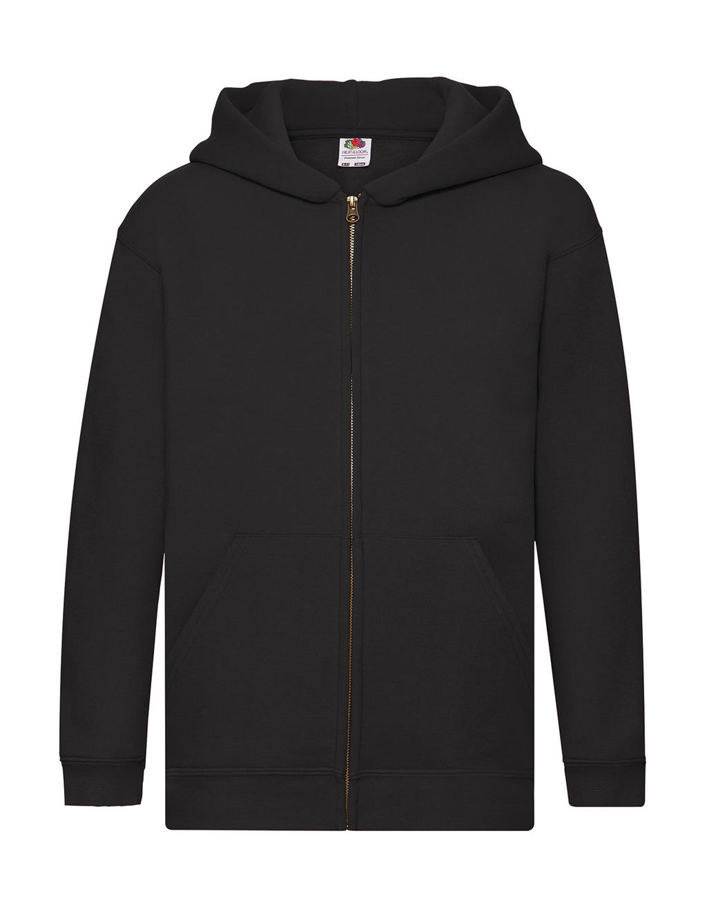  Kids Premium Hooded Sweat Jacket in Farbe Black