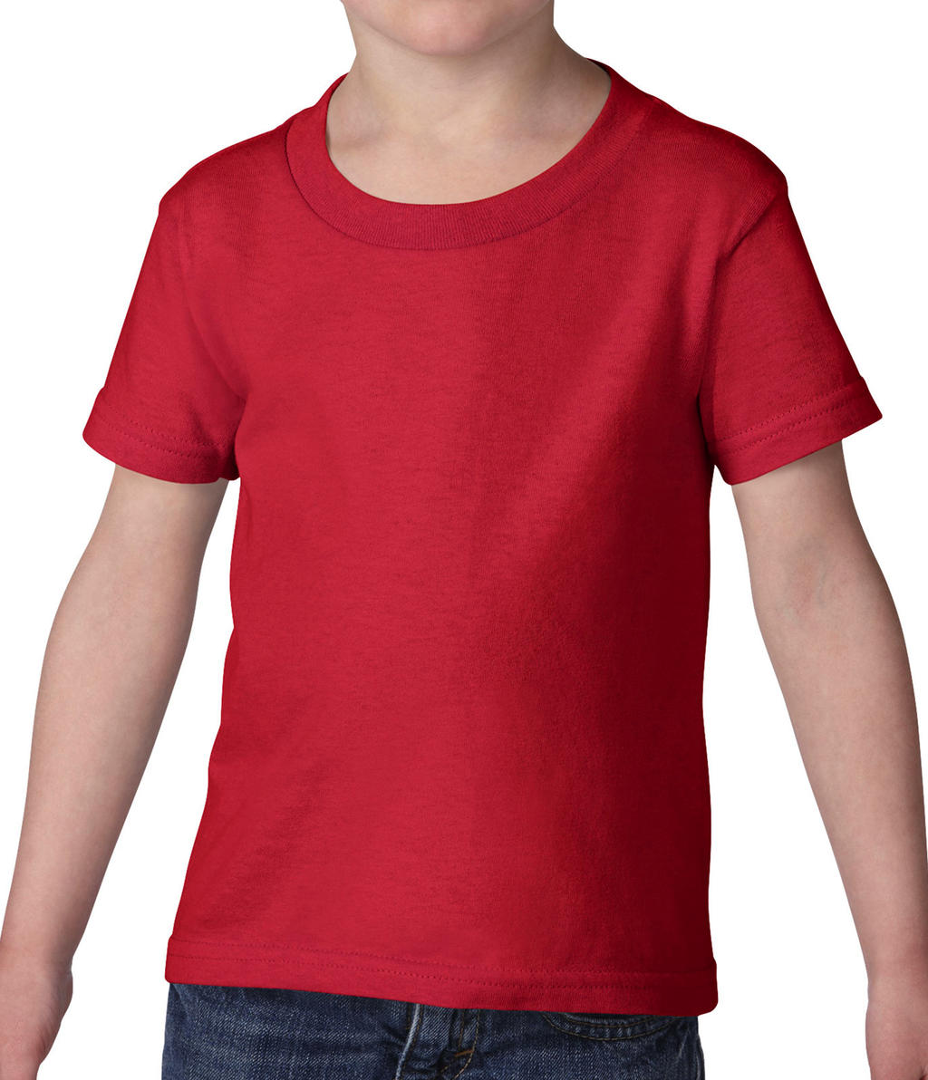  Heavy Cotton Toddler T-Shirt in Farbe Red