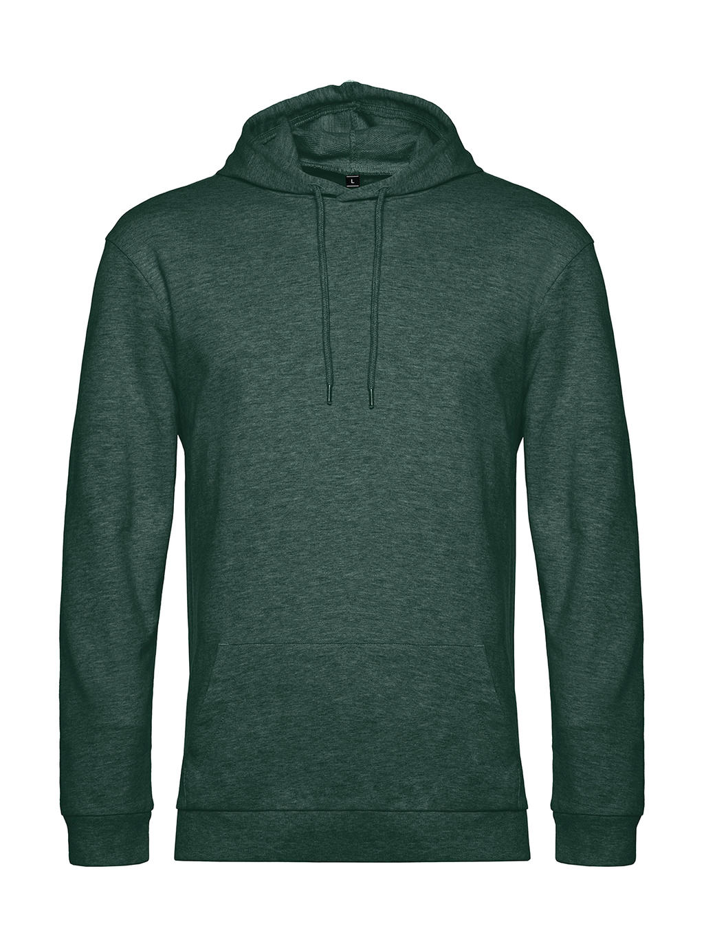 #Hoodie French Terry in Farbe Heather Dark Green