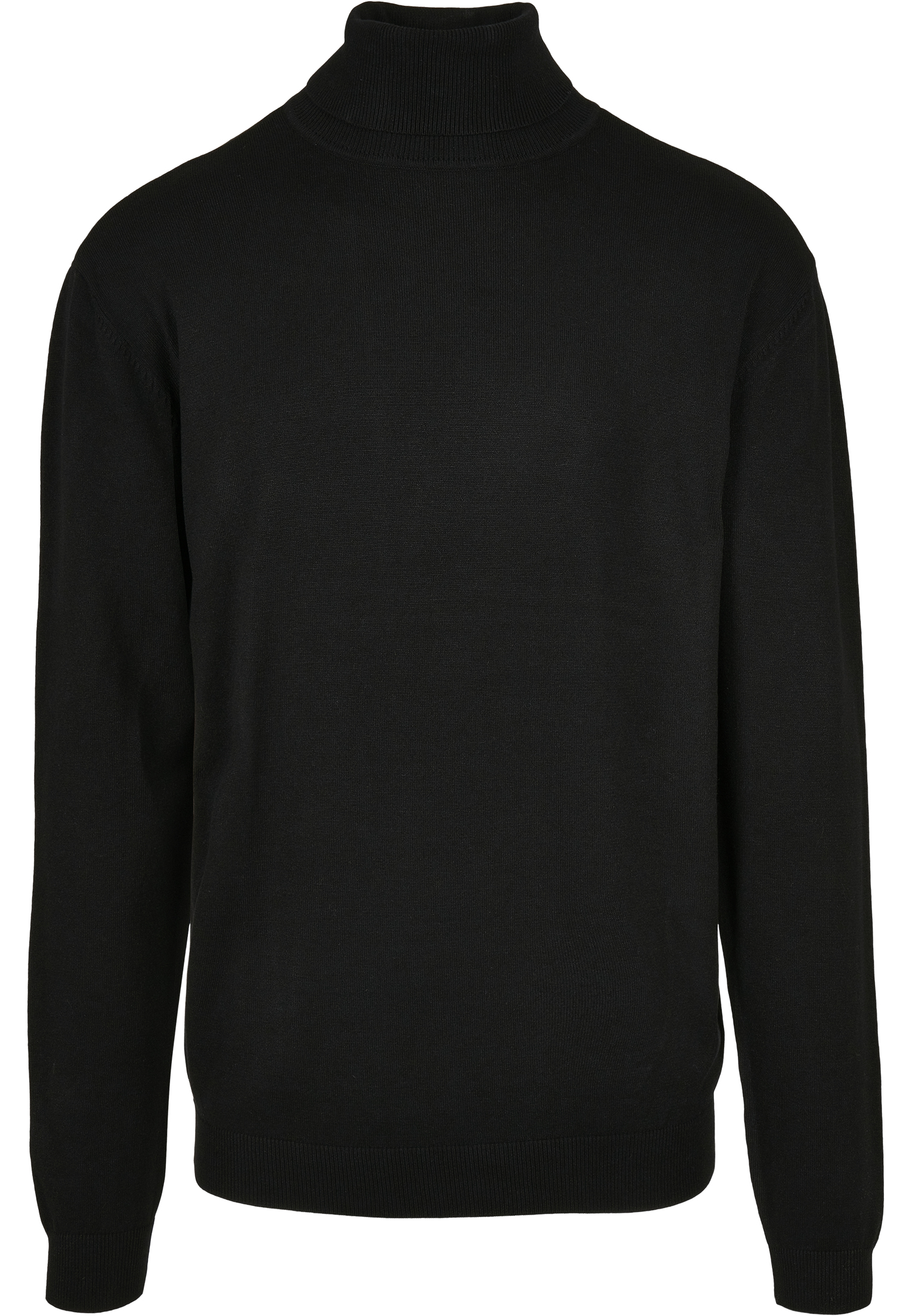 Crewnecks Basic Turtleneck Sweater in Farbe black