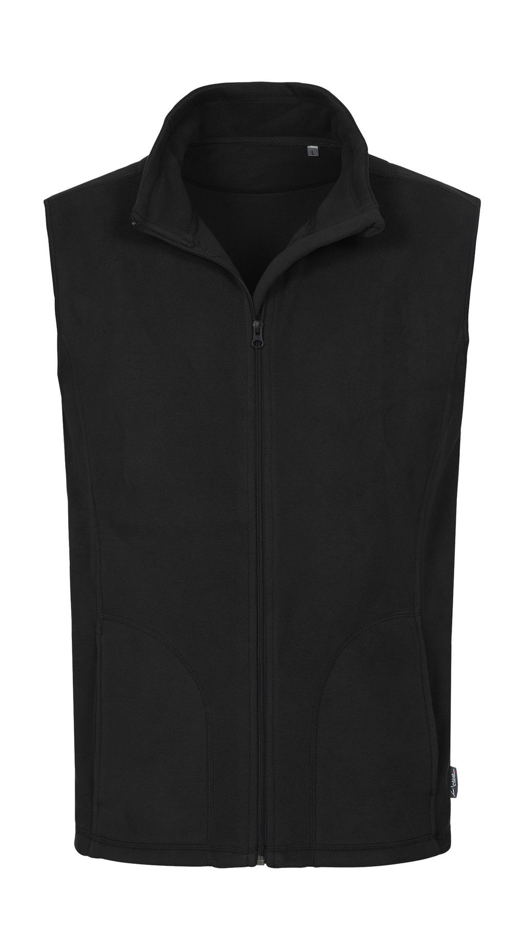  Fleece Vest in Farbe Black Opal