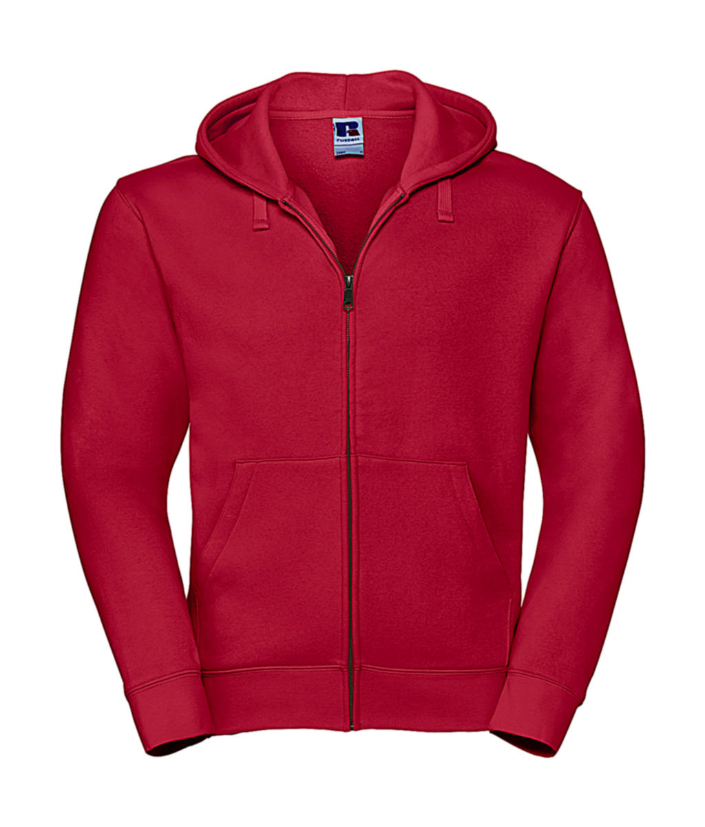  Mens Authentic Zipped Hood in Farbe Classic Red