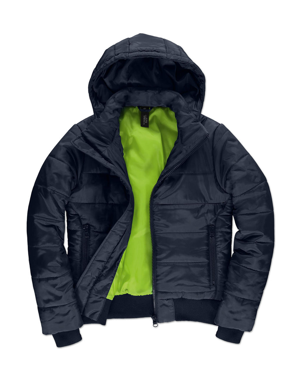 Superhood/women Jacket in Farbe Navy/Neon Green