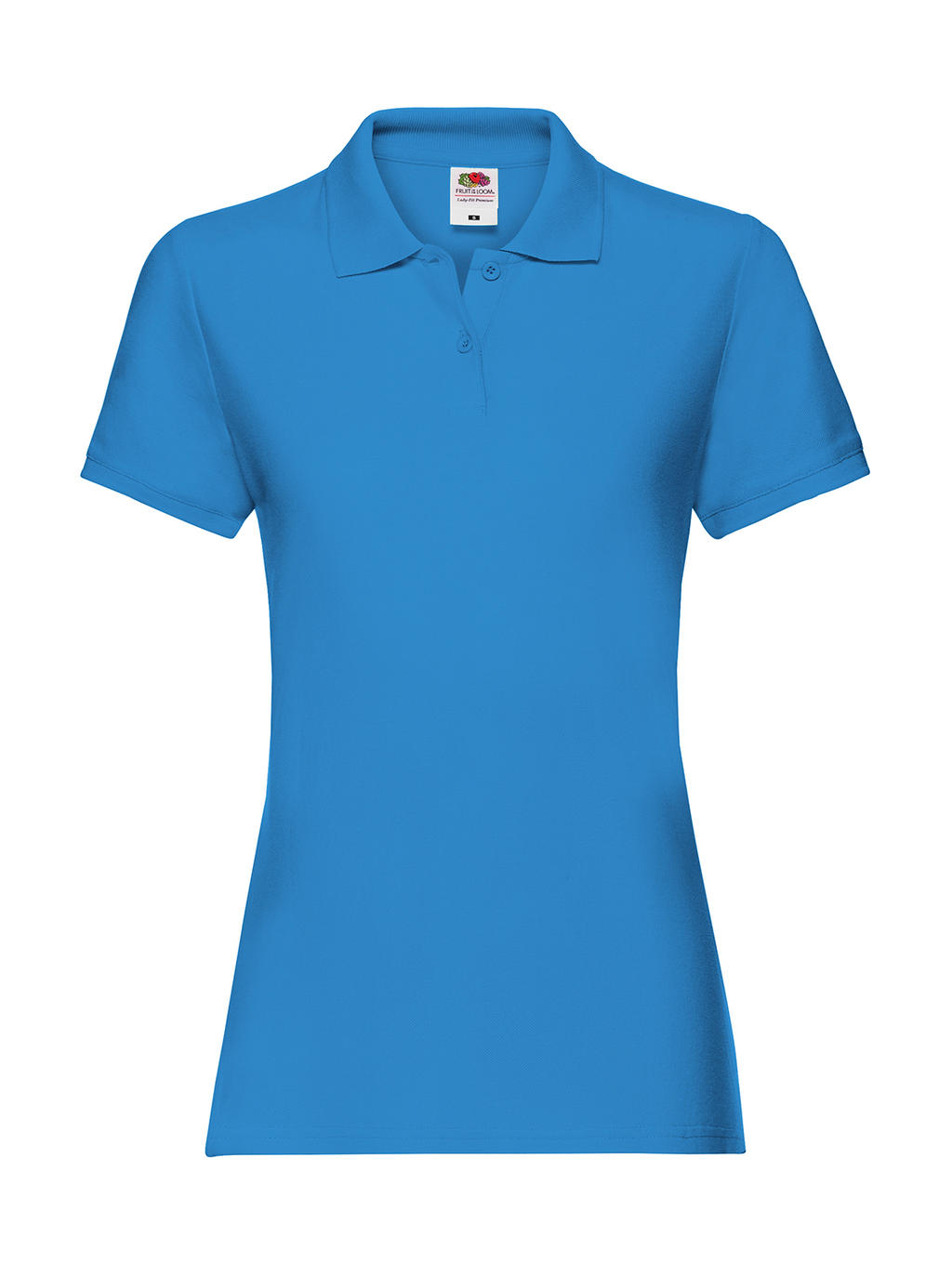  Ladies Premium Polo in Farbe Azure Blue