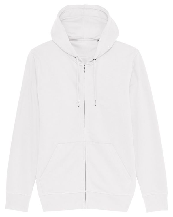 Zip-thru sweatshirts Connector in Farbe White