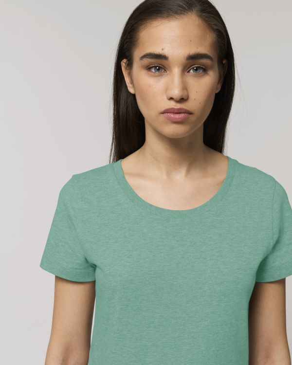 T-Shirt Stella Expresser in Farbe Mid Heather Green
