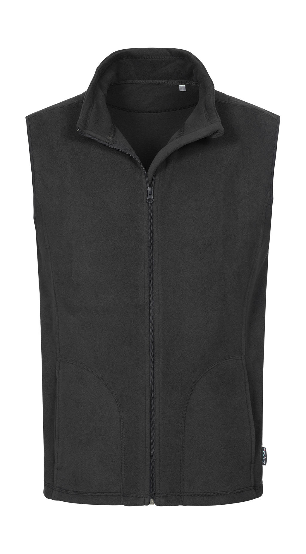  Fleece Vest in Farbe Grey Steel
