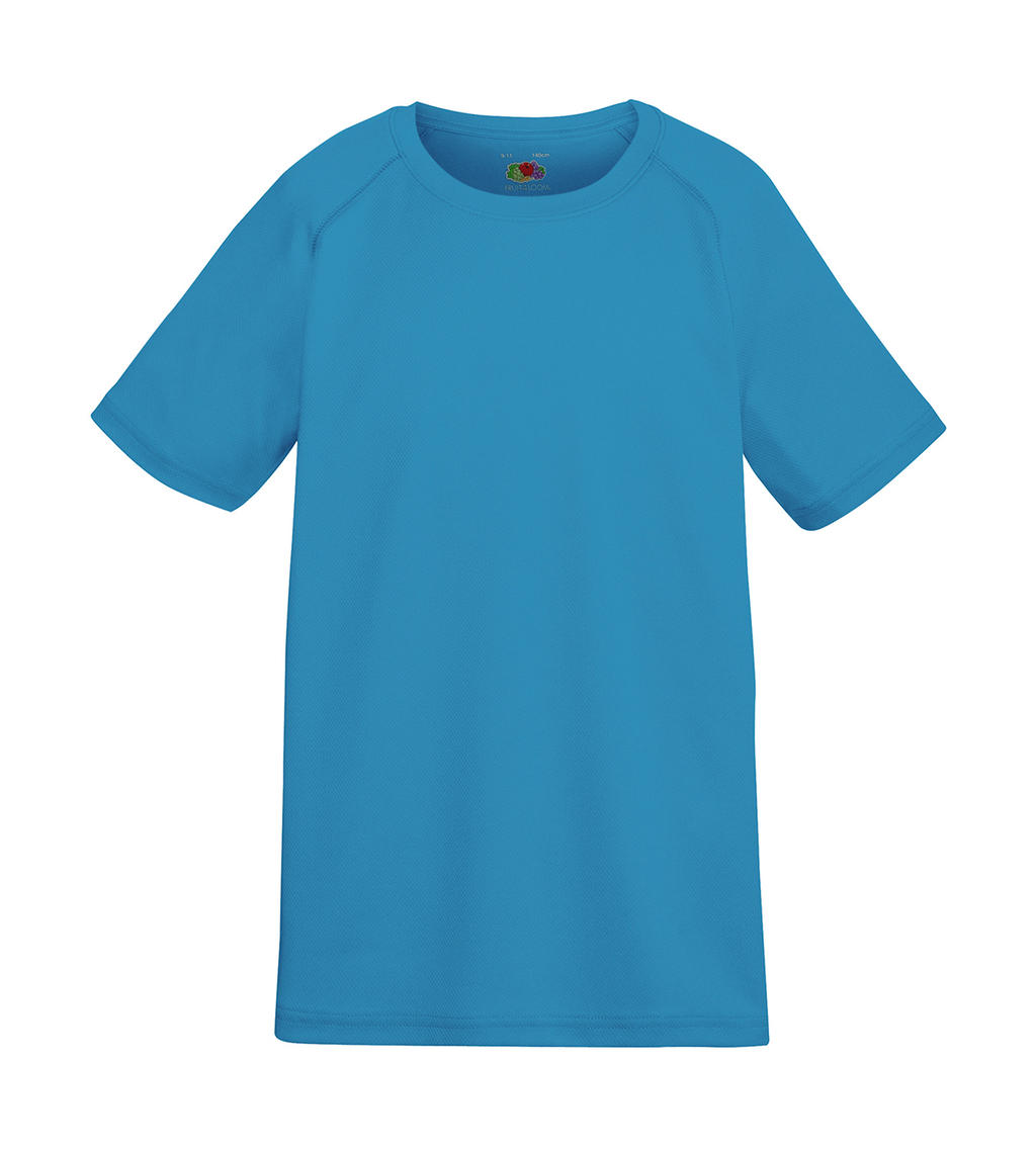  Kids Performance T in Farbe Azure Blue