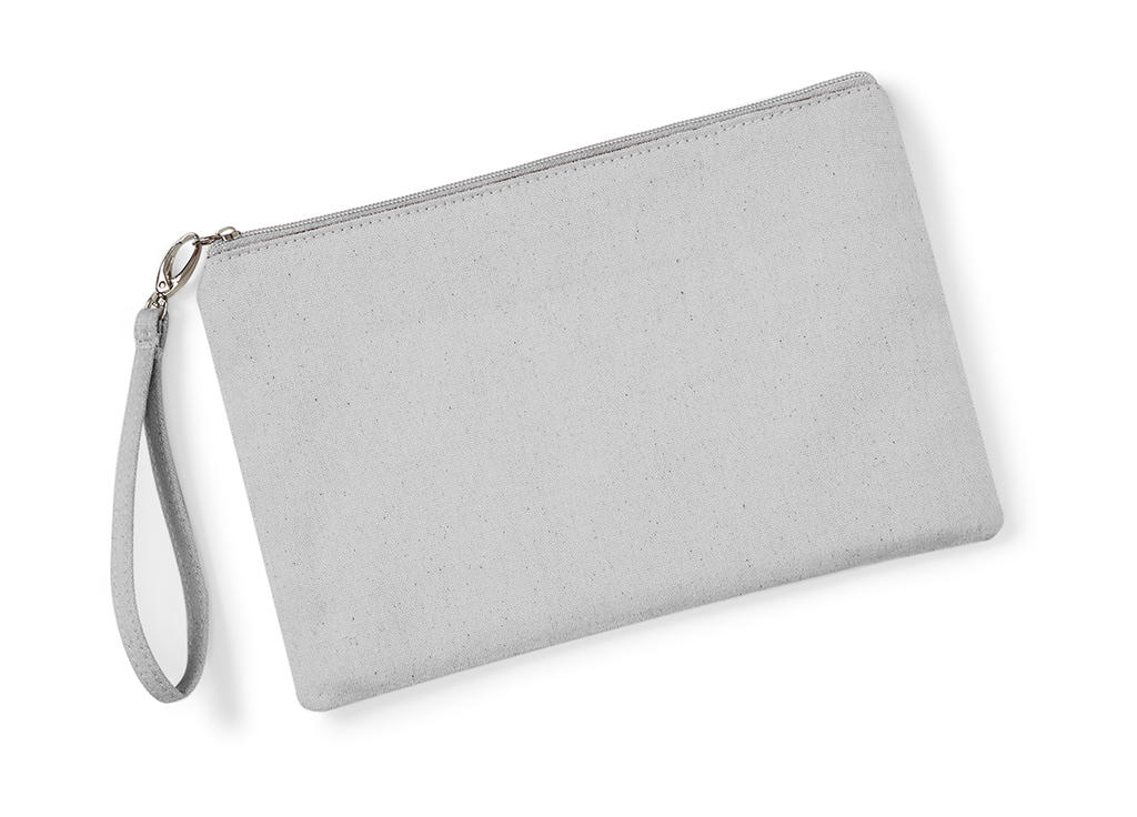  Canvas Wristlet Pouch in Farbe Light Grey/Light Grey
