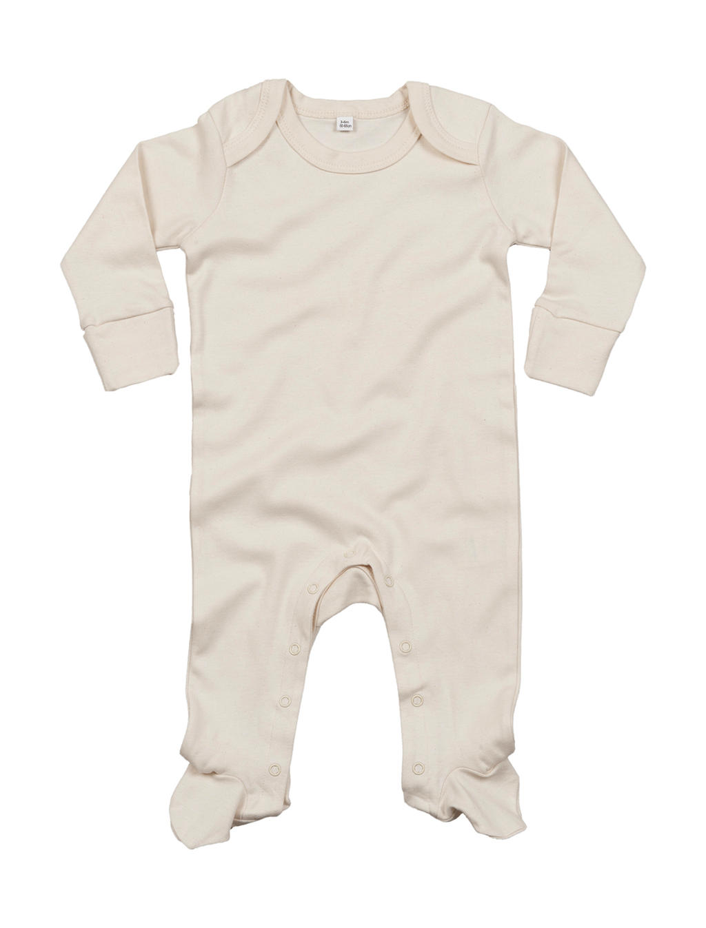  Baby Sleepsuit with Scratch Mitts in Farbe Organic Natural