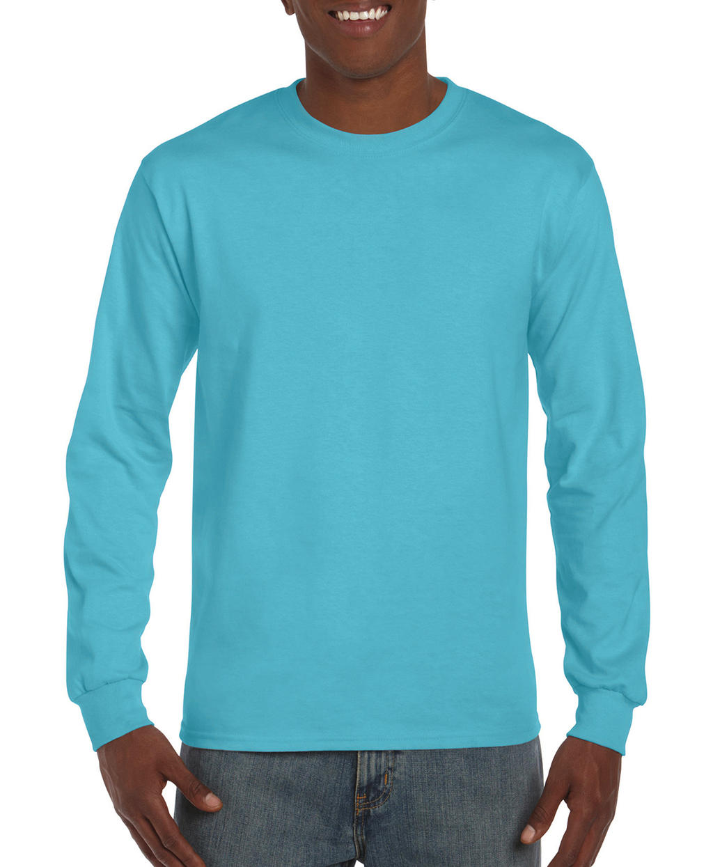  Hammer? Adult Long Sleeve T-Shirt in Farbe Lagoon Blue
