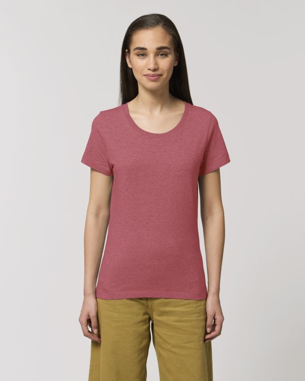 T-Shirt Stella Expresser in Farbe Heather Cranberry