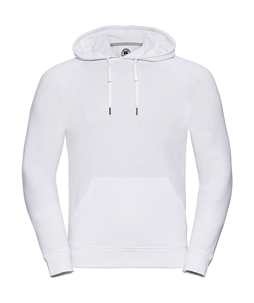  Mens HD Hooded Sweat in Farbe White