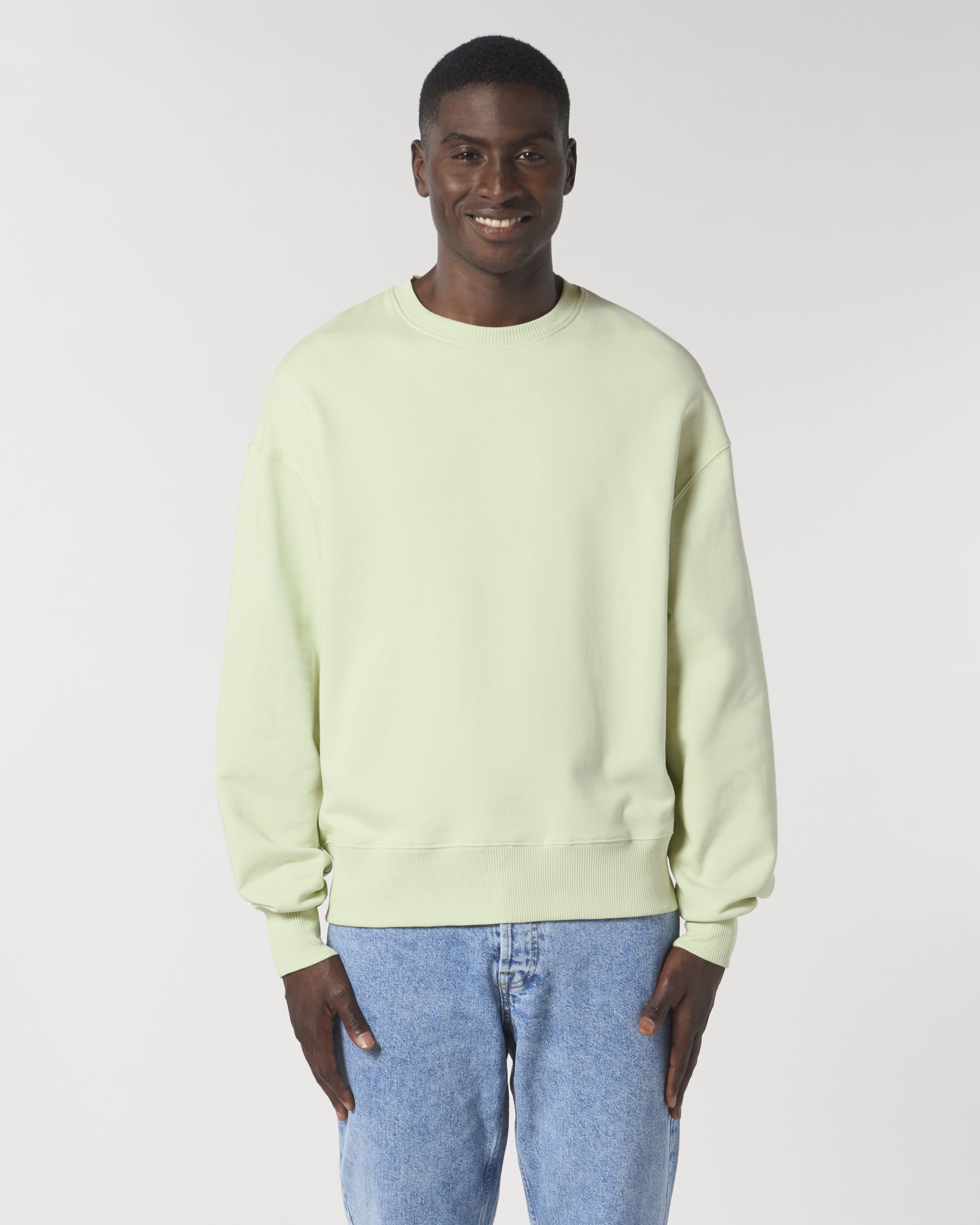 Crew neck sweatshirts Radder in Farbe Stem Green