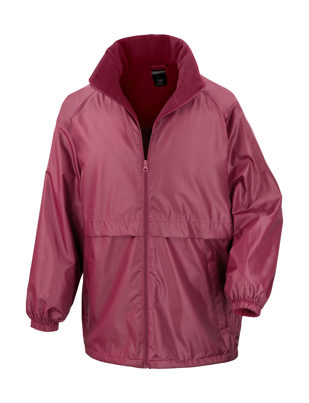  Microfleece Lined Jacket in Farbe Burgundy