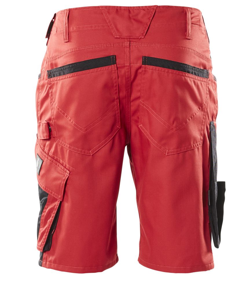 Shorts UNIQUE Shorts in Farbe Rot/Schwarz