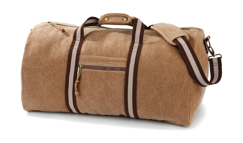  Vintage Canvas Holdall  in Farbe Sahara