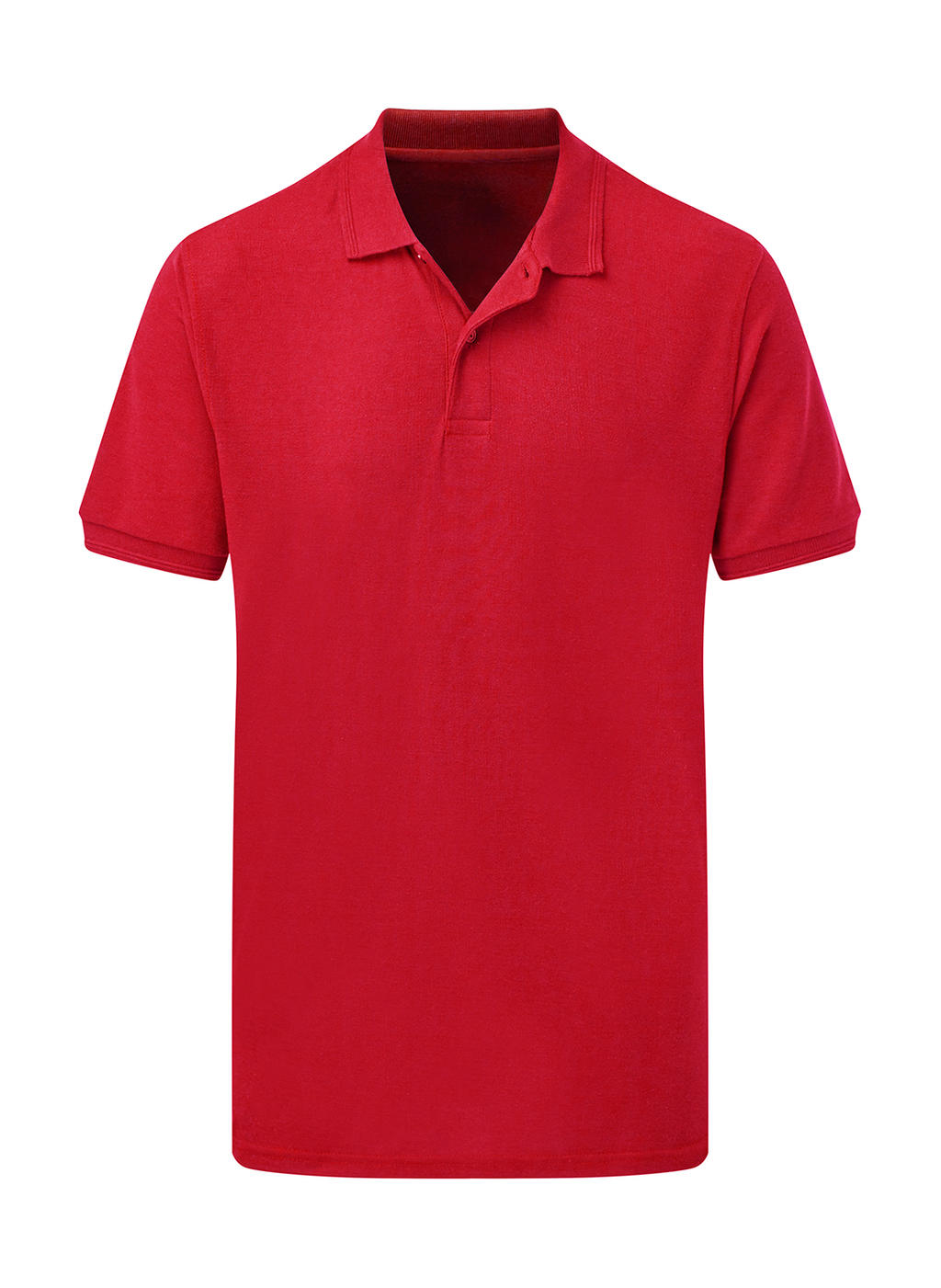  Mens Poly Cotton Polo in Farbe Red