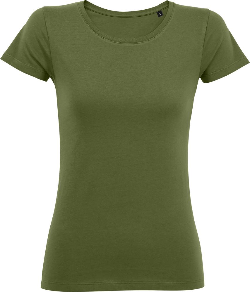 T-Shirt Martin Women Damen Rundhals-T-Shirt Fitted in Farbe dark khaki