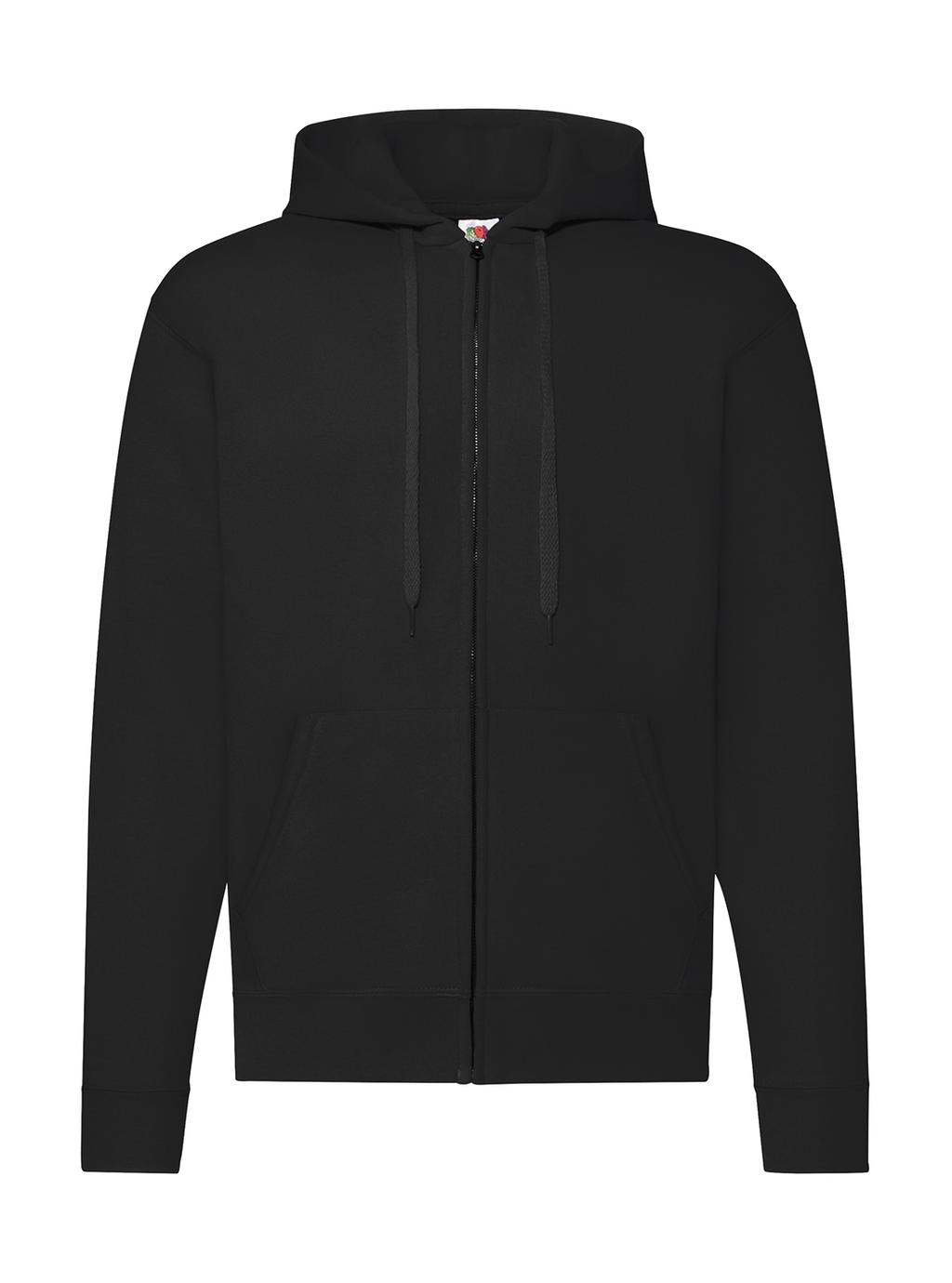  Classic Hooded Sweat Jacket in Farbe Black