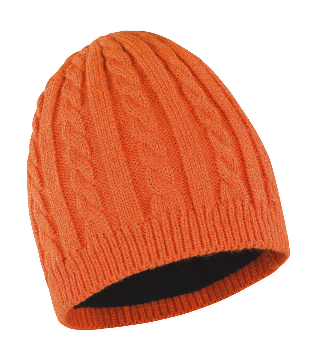  Mariner Knitted Hat in Farbe Burnt Orange/Black