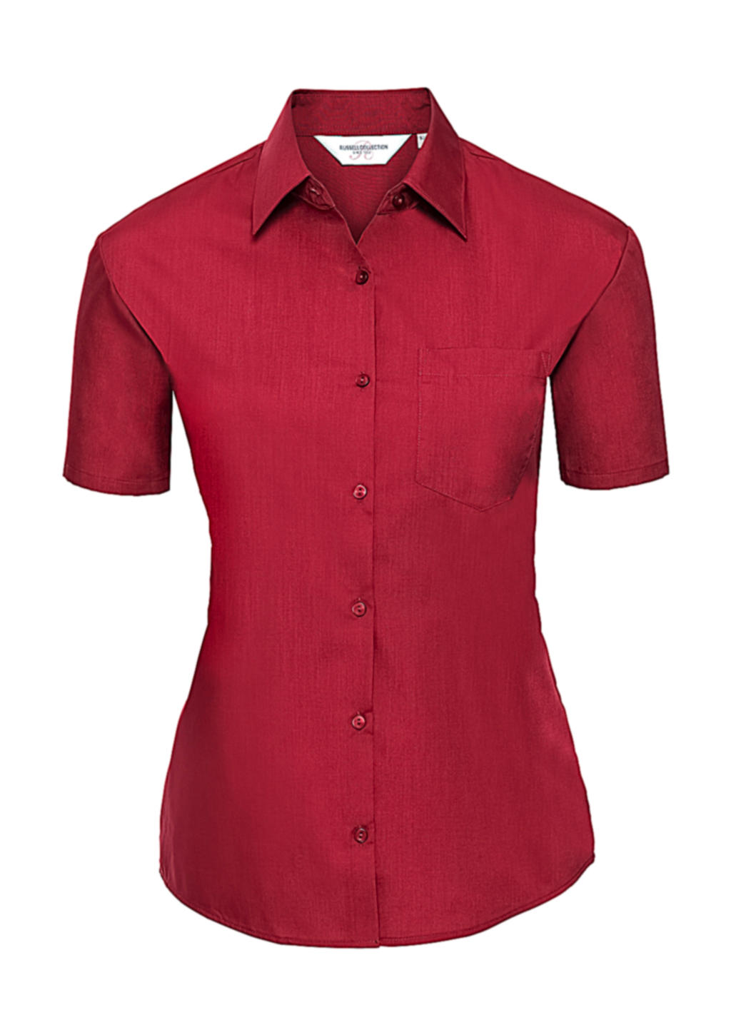  Ladies Poplin Shirt in Farbe Classic Red