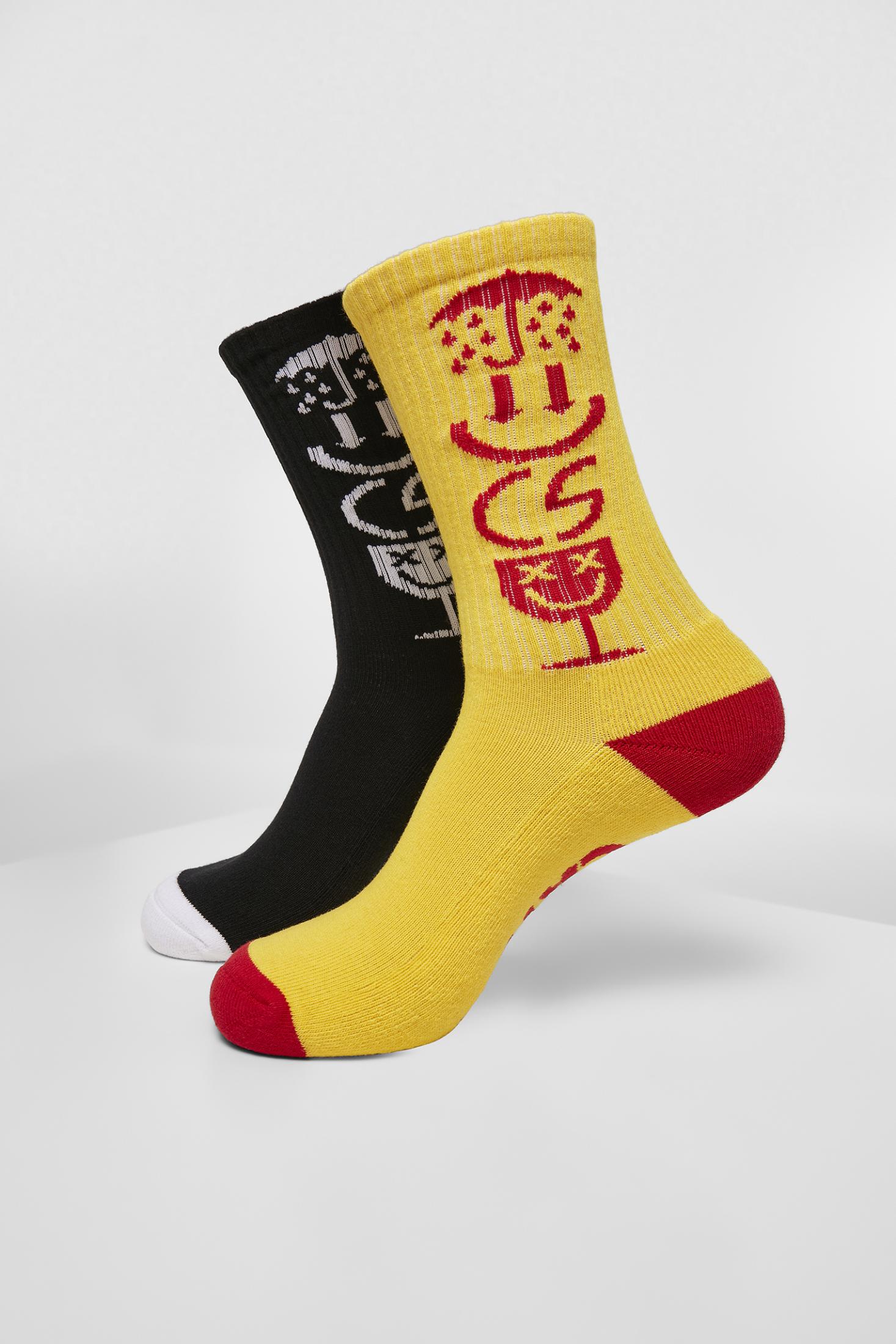Accessoires Iconic Icons Socks 2-Pack in Farbe black/white