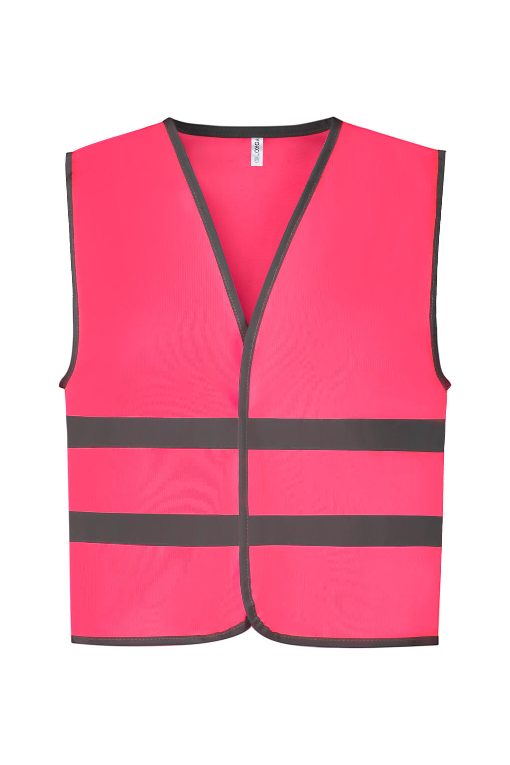  Kids Fluo Reflective Border Waistcoat in Farbe Pink