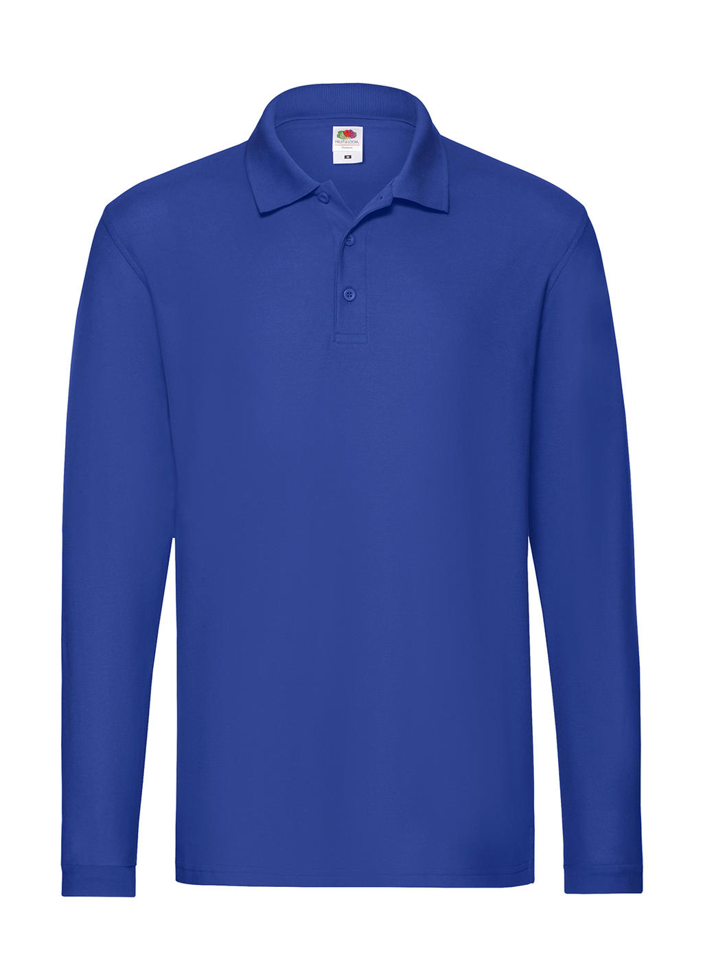  Premium Long Sleeve Polo in Farbe Royal